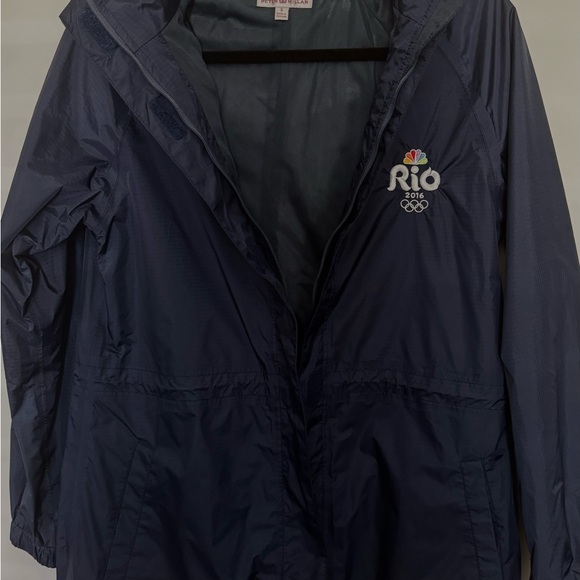 PETER MILLAR WOMENS NAVY ANORAK RAIN JACKET RIO 2016 OLYMPICS TEAM APPAREL SZ S - Picture 14 of 15